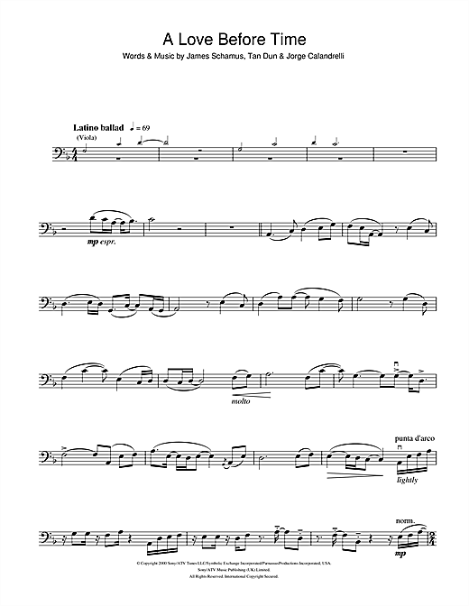 Preview Coco Lee A Love Before Time (from Crouching Tiger, Hidden Dragon) Film and TV sheet music, notes and chords for Cello, SKU: 105119 sheet music, piano notes, chords, guitar tabs, score, transpose, transcribe, how to play, guide, download, learn, tutorial, progression, song, artist, awards, billboard, mtv, vh1, tour, single, album, release