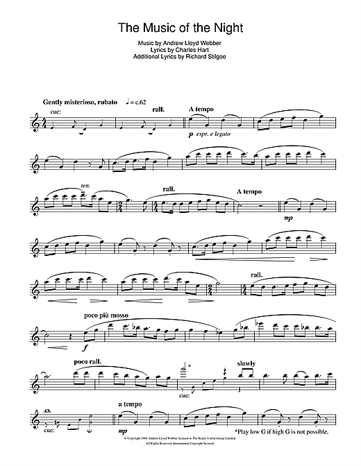 Preview Andrew Lloyd Webber The Music Of The Night (from The Phantom Of The Opera) Musicals sheet music, notes and chords for Flute, SKU: 106420 sheet music, piano notes, chords, guitar tabs, score, transpose, transcribe, how to play, guide, download, learn, tutorial, progression, song, artist, awards, billboard, mtv, vh1, tour, single, album, release