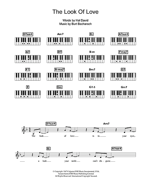 Preview Diana Krall The Look Of Love Jazz sheet music, notes and chords for Keyboard, SKU: 109495 sheet music, piano notes, chords, guitar tabs, score, transpose, transcribe, how to play, guide, download, learn, tutorial, progression, song, artist, awards, billboard, mtv, vh1, tour, single, album, release