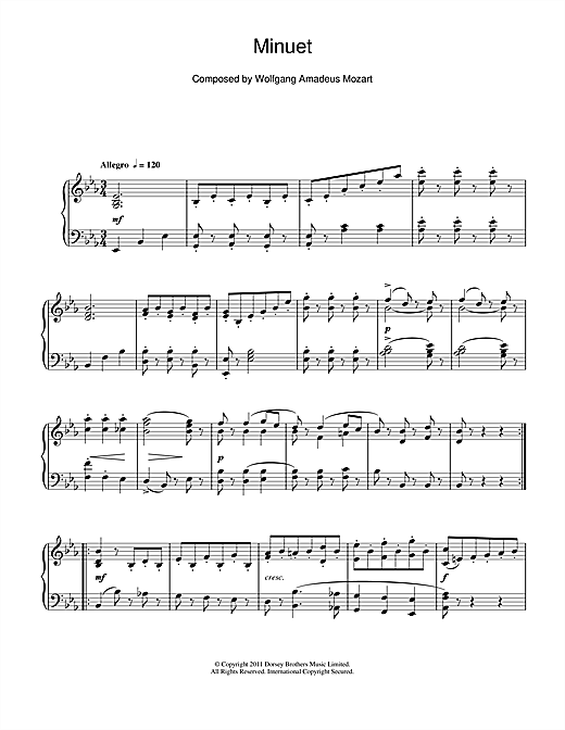Preview Wolfgang Amadeus Mozart Symphony No.39 (3rd Movement: Minuet) Classical sheet music, notes and chords for Piano, SKU: 110667 sheet music, piano notes, chords, guitar tabs, score, transpose, transcribe, how to play, guide, download, learn, tutorial, progression, song, artist, awards, billboard, mtv, vh1, tour, single, album, release
