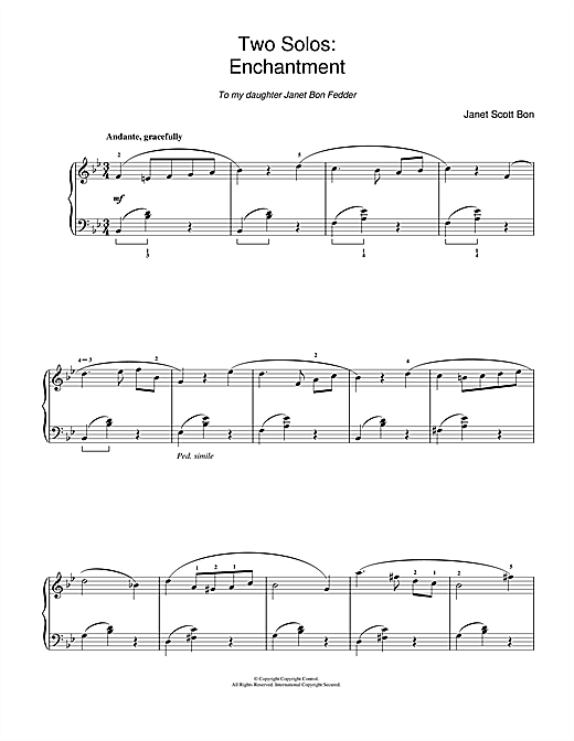 Preview Janet Scott Bon Enchantment Classical sheet music, notes and chords for Piano, SKU: 111733 sheet music, piano notes, chords, guitar tabs, score, transpose, transcribe, how to play, guide, download, learn, tutorial, progression, song, artist, awards, billboard, mtv, vh1, tour, single, album, release