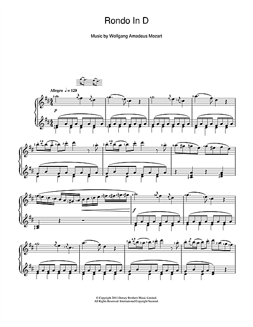 Preview Wolfgang Amadeus Mozart Rondo In D Classical sheet music, notes and chords for Piano, SKU: 112687 sheet music, piano notes, chords, guitar tabs, score, transpose, transcribe, how to play, guide, download, learn, tutorial, progression, song, artist, awards, billboard, mtv, vh1, tour, single, album, release