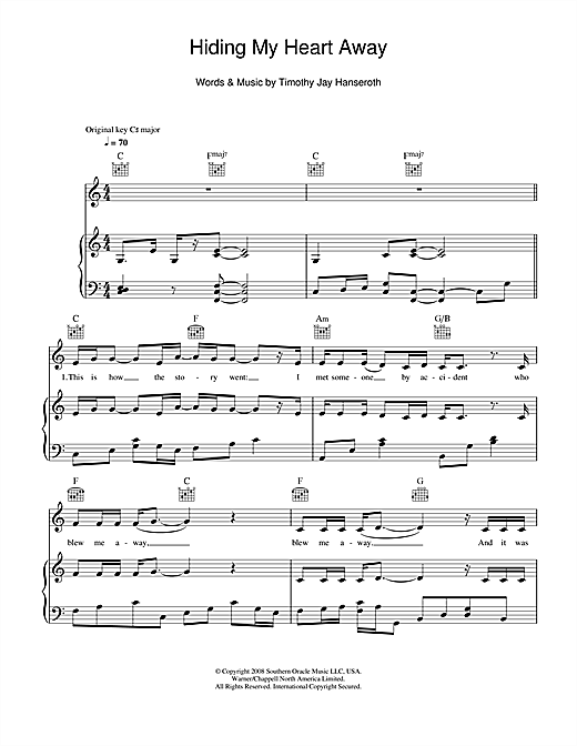 Hiding My Heart Sheet Music Notes Adele Chords Download Pop Notes Piano Vocal Guitar Right Hand Melody Pdf Printable 113080
