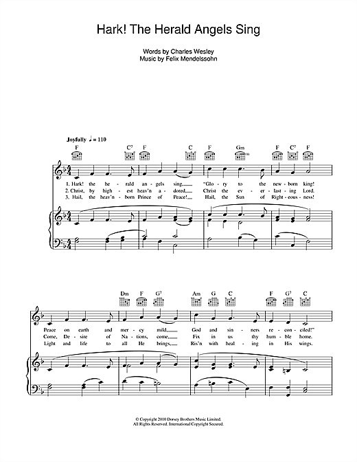 Preview Christmas Carol Hark! The Herald Angels Sing Christmas sheet music, notes and chords for Piano, Vocal & Guitar (Right-Hand Melody), SKU: 114795 sheet music, piano notes, chords, guitar tabs, score, transpose, transcribe, how to play, guide, download, learn, tutorial, progression, song, artist, awards, billboard, mtv, vh1, tour, single, album, release