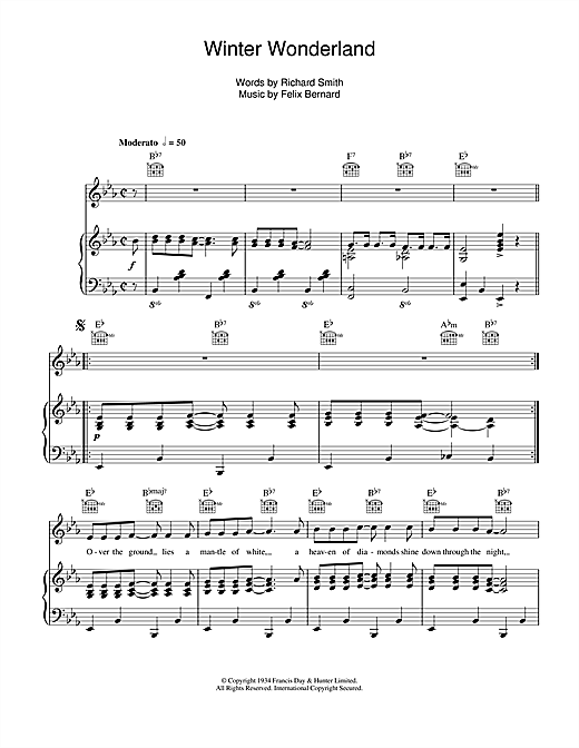 Preview Perry Como Winter Wonderland Christmas sheet music, notes and chords for Piano, SKU: 114895 sheet music, piano notes, chords, guitar tabs, score, transpose, transcribe, how to play, guide, download, learn, tutorial, progression, song, artist, awards, billboard, mtv, vh1, tour, single, album, release
