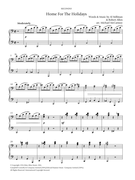Preview Perry Como (There's No Place Like) Home For The Holidays Christmas sheet music, notes and chords for Piano Duet, SKU: 122498 sheet music, piano notes, chords, guitar tabs, score, transpose, transcribe, how to play, guide, download, learn, tutorial, progression, song, artist, awards, billboard, mtv, vh1, tour, single, album, release