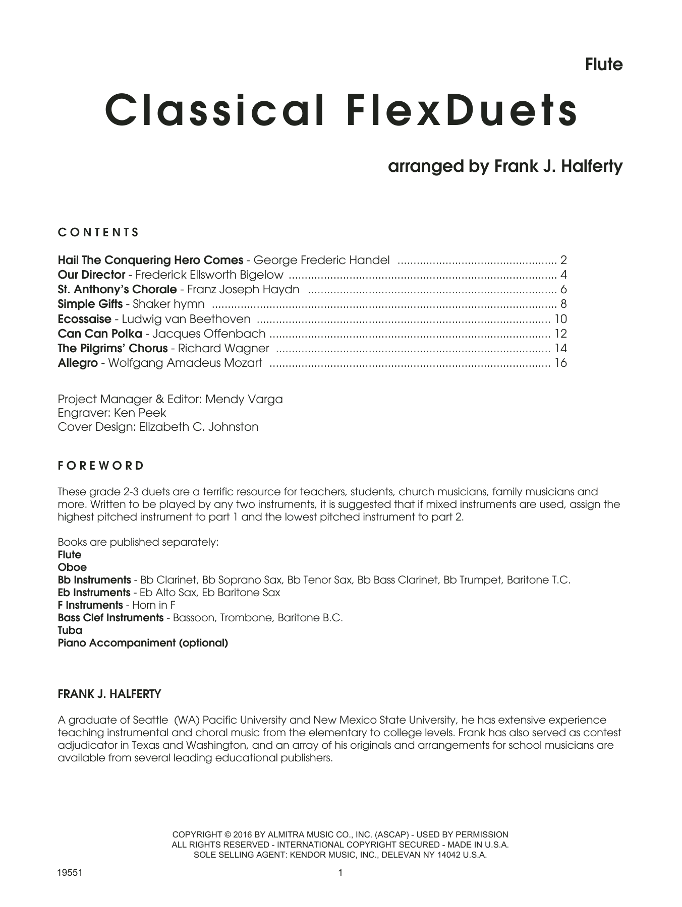 Preview Frank J. Halferty Classical FlexDuets - Flute Unclassified sheet music, notes and chords for Wind Ensemble, SKU: 125078 sheet music, piano notes, chords, guitar tabs, score, transpose, transcribe, how to play, guide, download, learn, tutorial, progression, song, artist, awards, billboard, mtv, vh1, tour, single, album, release