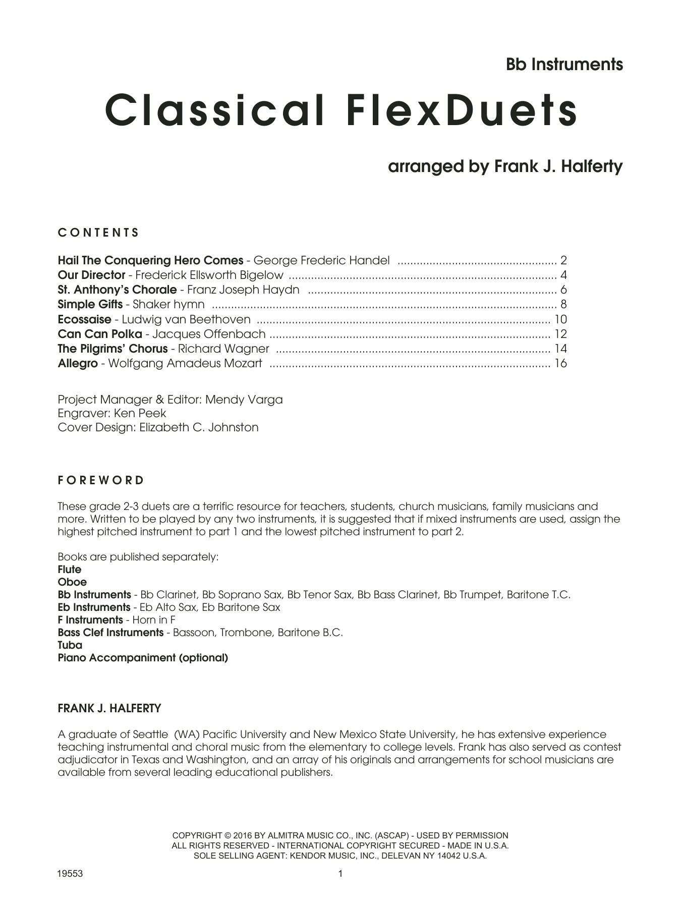 Preview Frank J. Halferty Classical FlexDuets - Bb Instruments Unclassified sheet music, notes and chords for Wind Ensemble, SKU: 125081 sheet music, piano notes, chords, guitar tabs, score, transpose, transcribe, how to play, guide, download, learn, tutorial, progression, song, artist, awards, billboard, mtv, vh1, tour, single, album, release