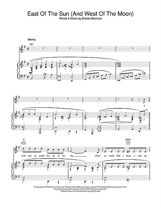 Preview Frank Sinatra East Of The Sun (And West Of The Moon) Jazz sheet music, notes and chords for Piano, Vocal & Guitar (Right-Hand Melody), SKU: 13764 sheet music, piano notes, chords, guitar tabs, score, transpose, transcribe, how to play, guide, download, learn, tutorial, progression, song, artist, awards, billboard, mtv, vh1, tour, single, album, release
