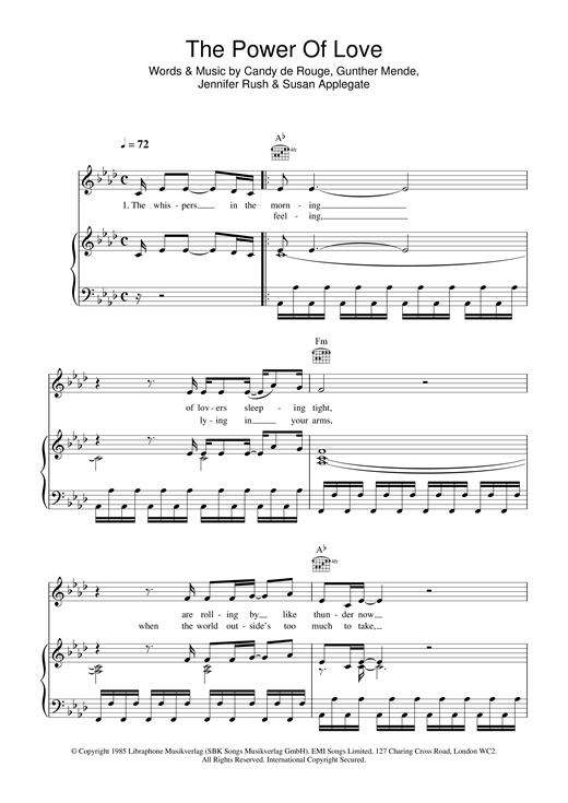 Preview Celine Dion The Power Of Love Pop sheet music, notes and chords for Piano, Vocal & Guitar (Right-Hand Melody), SKU: 13866 sheet music, piano notes, chords, guitar tabs, score, transpose, transcribe, how to play, guide, download, learn, tutorial, progression, song, artist, awards, billboard, mtv, vh1, tour, single, album, release