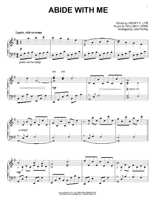 Preview John Purifoy Abide With Me Religious sheet music, notes and chords for Piano, SKU: 151047 sheet music, piano notes, chords, guitar tabs, score, transpose, transcribe, how to play, guide, download, learn, tutorial, progression, song, artist, awards, billboard, mtv, vh1, tour, single, album, release