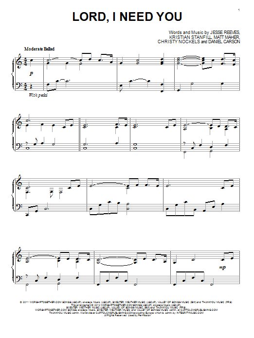 Preview Passion Lord, I Need You Religious sheet music, notes and chords for Piano, SKU: 154427 sheet music, piano notes, chords, guitar tabs, score, transpose, transcribe, how to play, guide, download, learn, tutorial, progression, song, artist, awards, billboard, mtv, vh1, tour, single, album, release