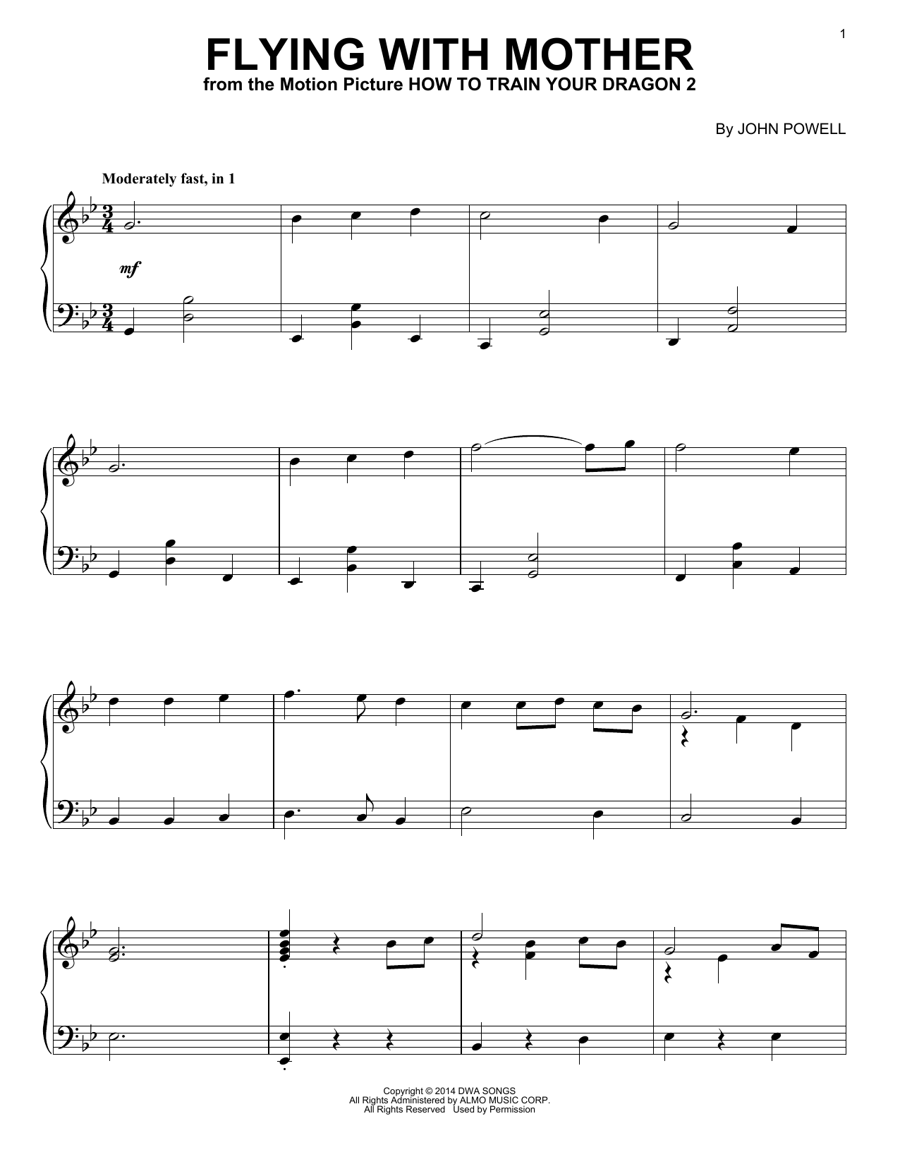 Preview John Powell Flying With Mother Children sheet music, notes and chords for Piano, SKU: 157384 sheet music, piano notes, chords, guitar tabs, score, transpose, transcribe, how to play, guide, download, learn, tutorial, progression, song, artist, awards, billboard, mtv, vh1, tour, single, album, release