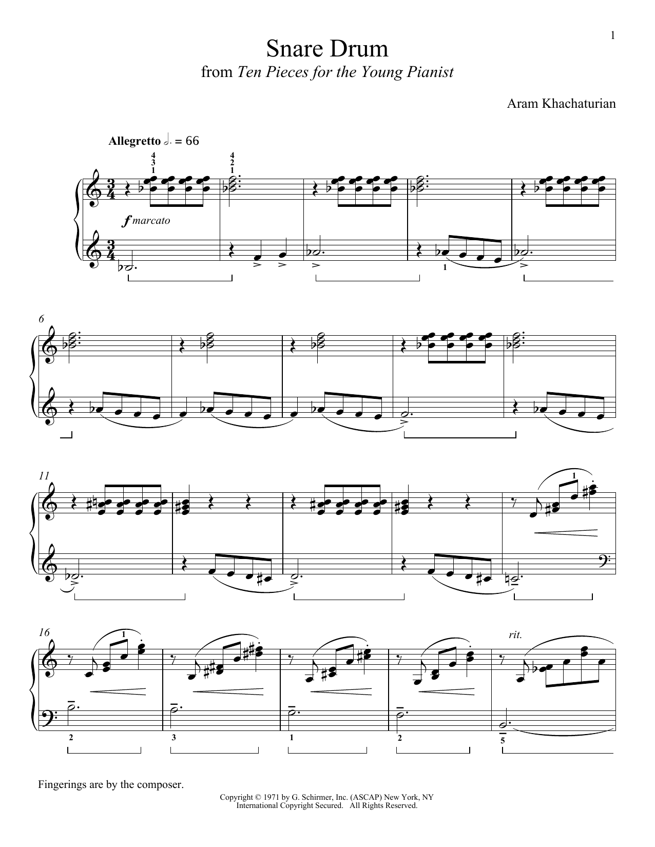 Preview Aram Khachaturian Snare Drum Classical sheet music, notes and chords for Piano, SKU: 158121 sheet music, piano notes, chords, guitar tabs, score, transpose, transcribe, how to play, guide, download, learn, tutorial, progression, song, artist, awards, billboard, mtv, vh1, tour, single, album, release