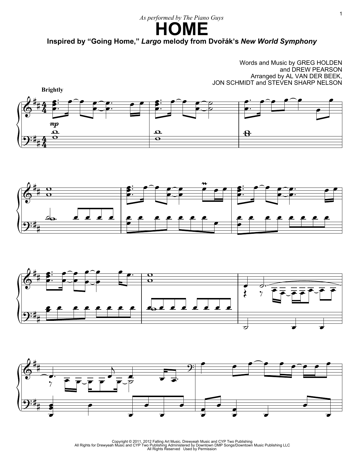 Preview The Piano Guys Home Pop sheet music, notes and chords for Piano, SKU: 159314 sheet music, piano notes, chords, guitar tabs, score, transpose, transcribe, how to play, guide, download, learn, tutorial, progression, song, artist, awards, billboard, mtv, vh1, tour, single, album, release
