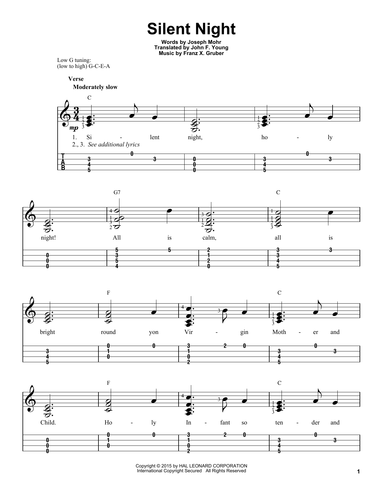 Franz Gruber Tranquil Night time Sheet New music Notes, Chords Down load Printable Ukulele - SKU: 161426 graphic about Silent Night Lyrics Printable called Franz Gruber Peaceful Night time Sheet Songs Notes, Chords Obtain Printable Ukulele - SKU: 161426