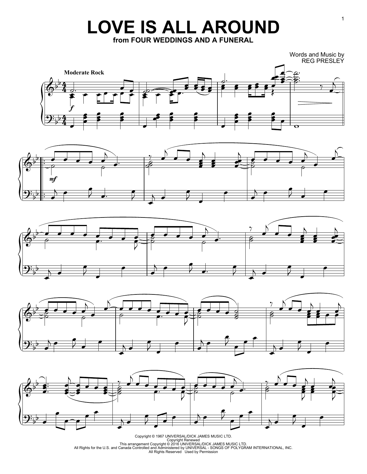 Preview The Troggs Love Is All Around Pop sheet music, notes and chords for Piano, SKU: 163476 sheet music, piano notes, chords, guitar tabs, score, transpose, transcribe, how to play, guide, download, learn, tutorial, progression, song, artist, awards, billboard, mtv, vh1, tour, single, album, release