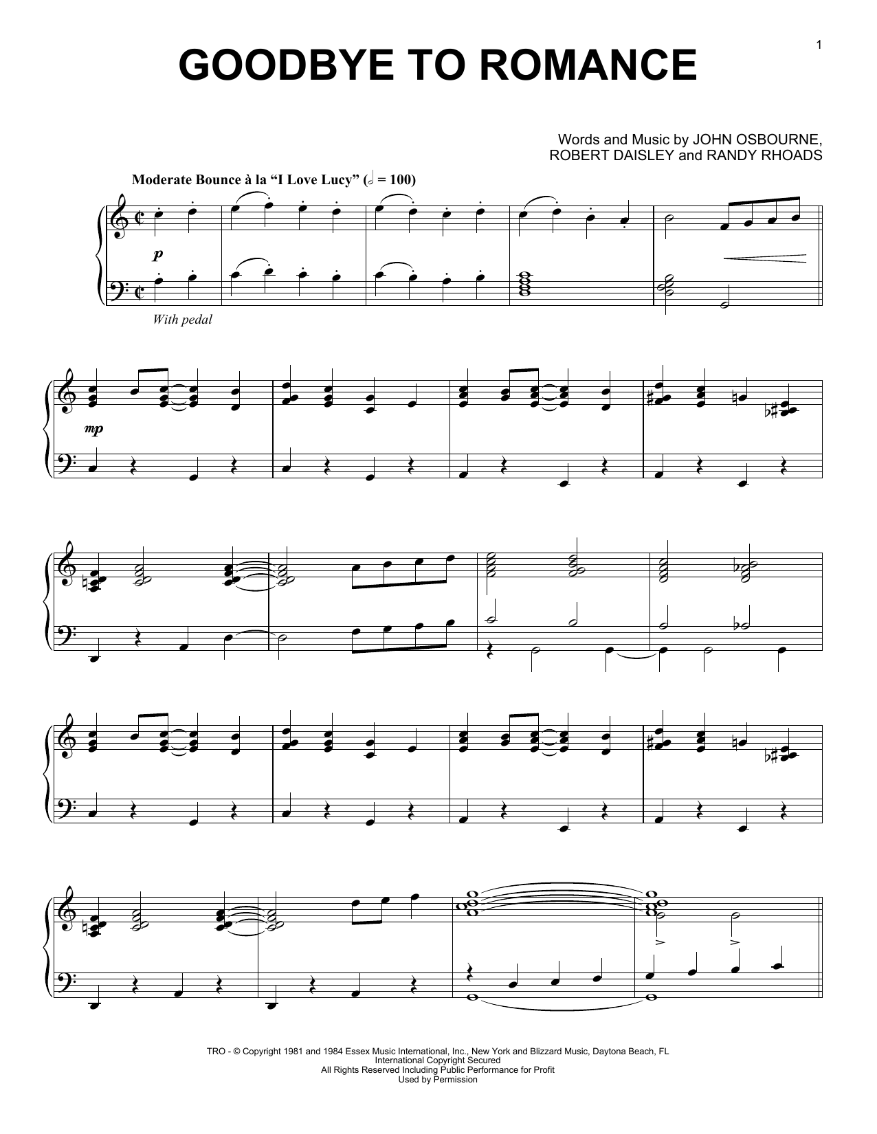 Preview Ozzy Osbourne Goodbye To Romance Pop sheet music, notes and chords for Piano, SKU: 165445 sheet music, piano notes, chords, guitar tabs, score, transpose, transcribe, how to play, guide, download, learn, tutorial, progression, song, artist, awards, billboard, mtv, vh1, tour, single, album, release
