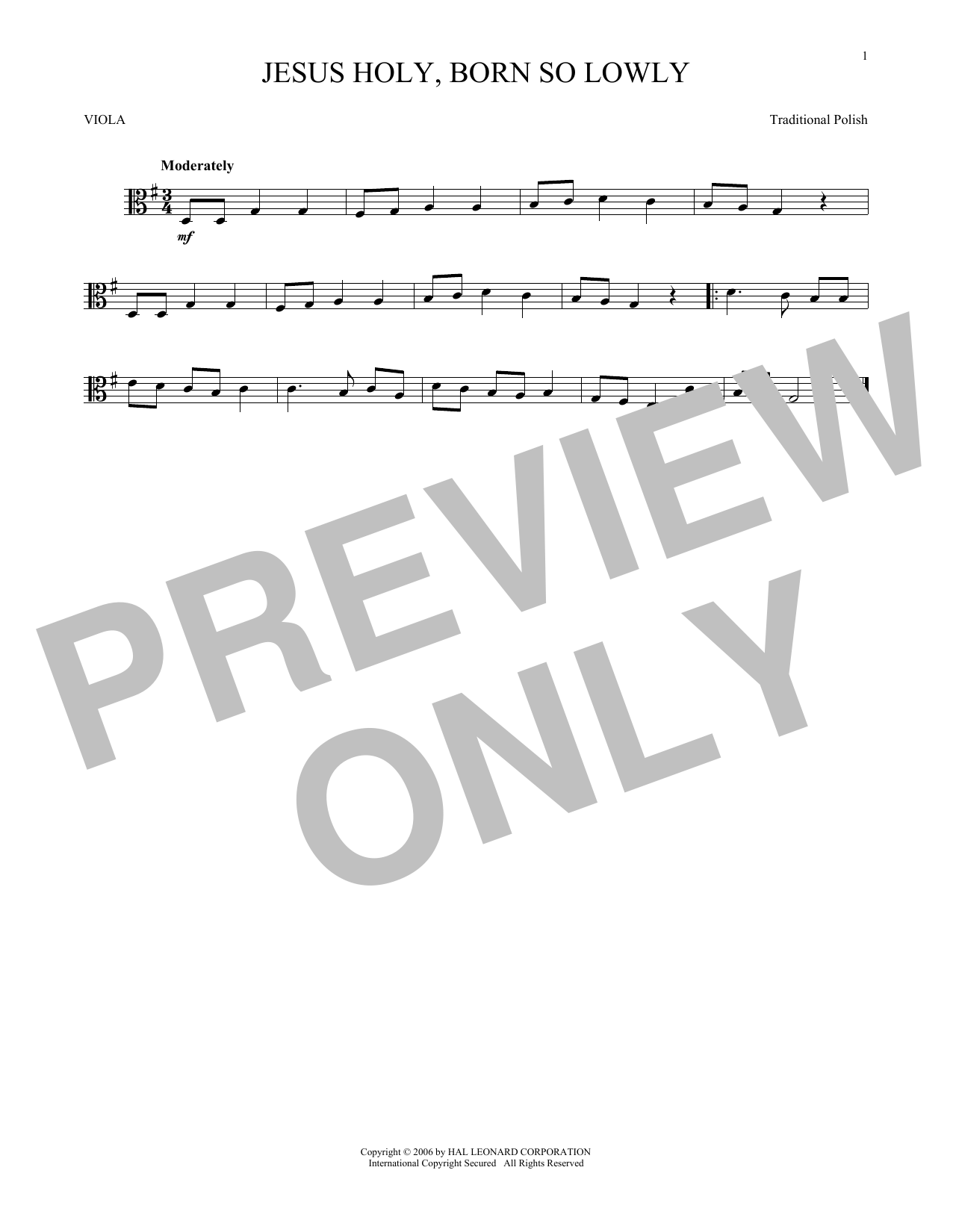 Preview Traditional Polish Jesus Holy, Born So Lowly Winter sheet music, notes and chords for Viola, SKU: 166104 sheet music, piano notes, chords, guitar tabs, score, transpose, transcribe, how to play, guide, download, learn, tutorial, progression, song, artist, awards, billboard, mtv, vh1, tour, single, album, release