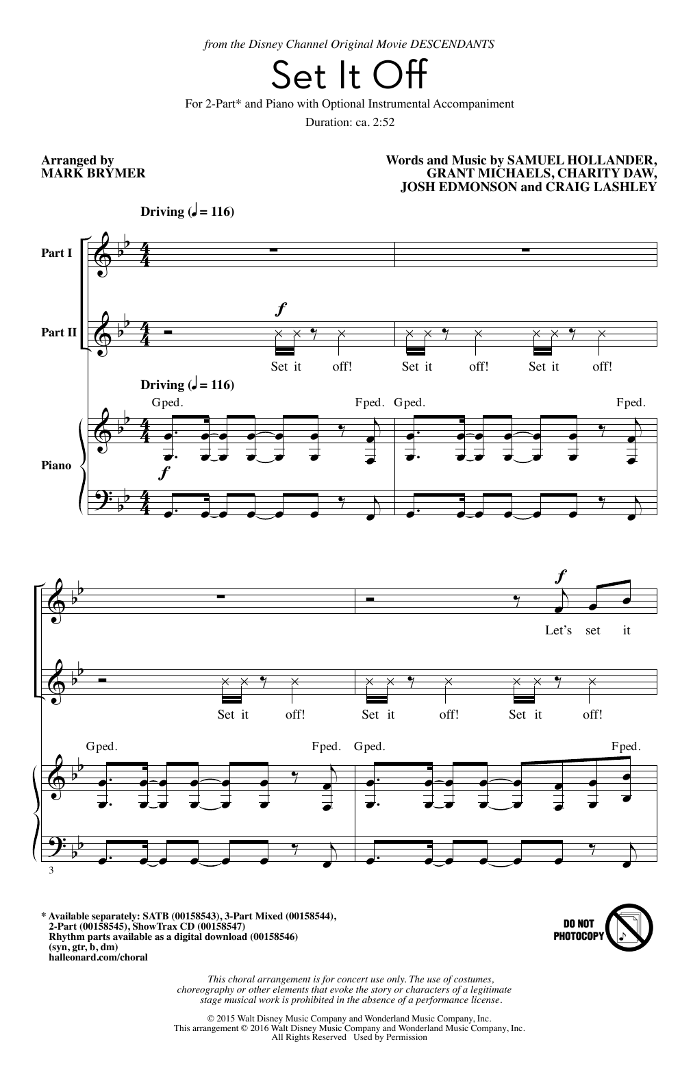 Preview Mark Brymer Set It Off Children sheet music, notes and chords for 2-Part Choir, SKU: 170570 sheet music, piano notes, chords, guitar tabs, score, transpose, transcribe, how to play, guide, download, learn, tutorial, progression, song, artist, awards, billboard, mtv, vh1, tour, single, album, release