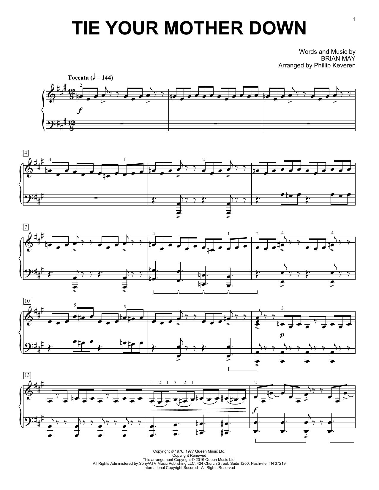 Preview Phillip Keveren Tie Your Mother Down Rock sheet music, notes and chords for Piano, SKU: 171549 sheet music, piano notes, chords, guitar tabs, score, transpose, transcribe, how to play, guide, download, learn, tutorial, progression, song, artist, awards, billboard, mtv, vh1, tour, single, album, release