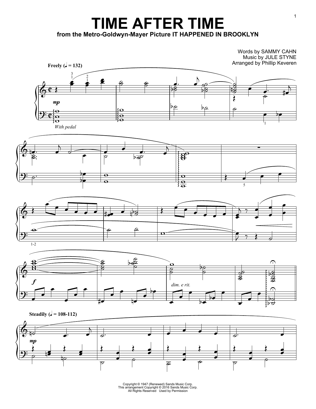Preview Phillip Keveren Time After Time Folk sheet music, notes and chords for Piano, SKU: 172875 sheet music, piano notes, chords, guitar tabs, score, transpose, transcribe, how to play, guide, download, learn, tutorial, progression, song, artist, awards, billboard, mtv, vh1, tour, single, album, release