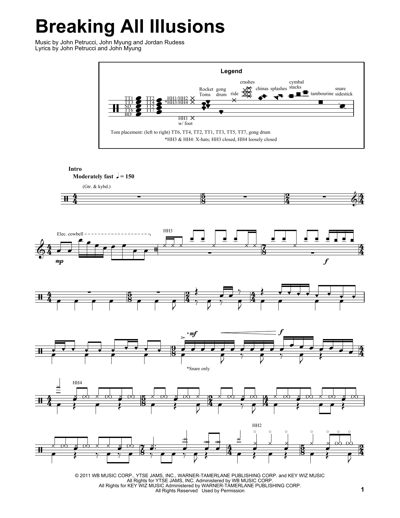 Preview Dream Theater Breaking All Illusions Rock sheet music, notes and chords for Drums Transcription, SKU: 175138 sheet music, piano notes, chords, guitar tabs, score, transpose, transcribe, how to play, guide, download, learn, tutorial, progression, song, artist, awards, billboard, mtv, vh1, tour, single, album, release