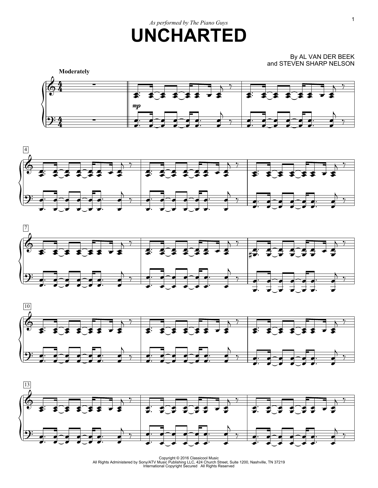 Preview The Piano Guys Uncharted Pop sheet music, notes and chords for Piano, SKU: 176485 sheet music, piano notes, chords, guitar tabs, score, transpose, transcribe, how to play, guide, download, learn, tutorial, progression, song, artist, awards, billboard, mtv, vh1, tour, single, album, release