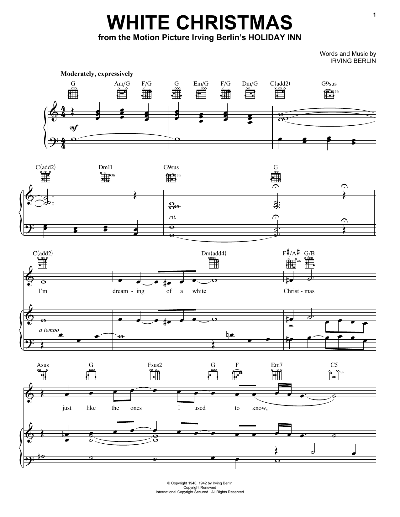 Preview Pentatonix White Christmas A Cappella sheet music, notes and chords for Piano, Vocal & Guitar (Right-Hand Melody), SKU: 185532 sheet music, piano notes, chords, guitar tabs, score, transpose, transcribe, how to play, guide, download, learn, tutorial, progression, song, artist, awards, billboard, mtv, vh1, tour, single, album, release