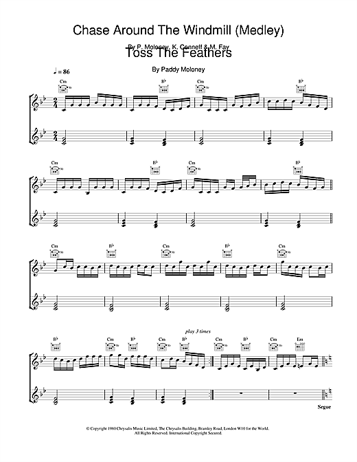 Preview The Chieftains Chase Around The Windmill (Medley);Toss The Feathers Folk sheet music, notes and chords for Piano, SKU: 18744 sheet music, piano notes, chords, guitar tabs, score, transpose, transcribe, how to play, guide, download, learn, tutorial, progression, song, artist, awards, billboard, mtv, vh1, tour, single, album, release