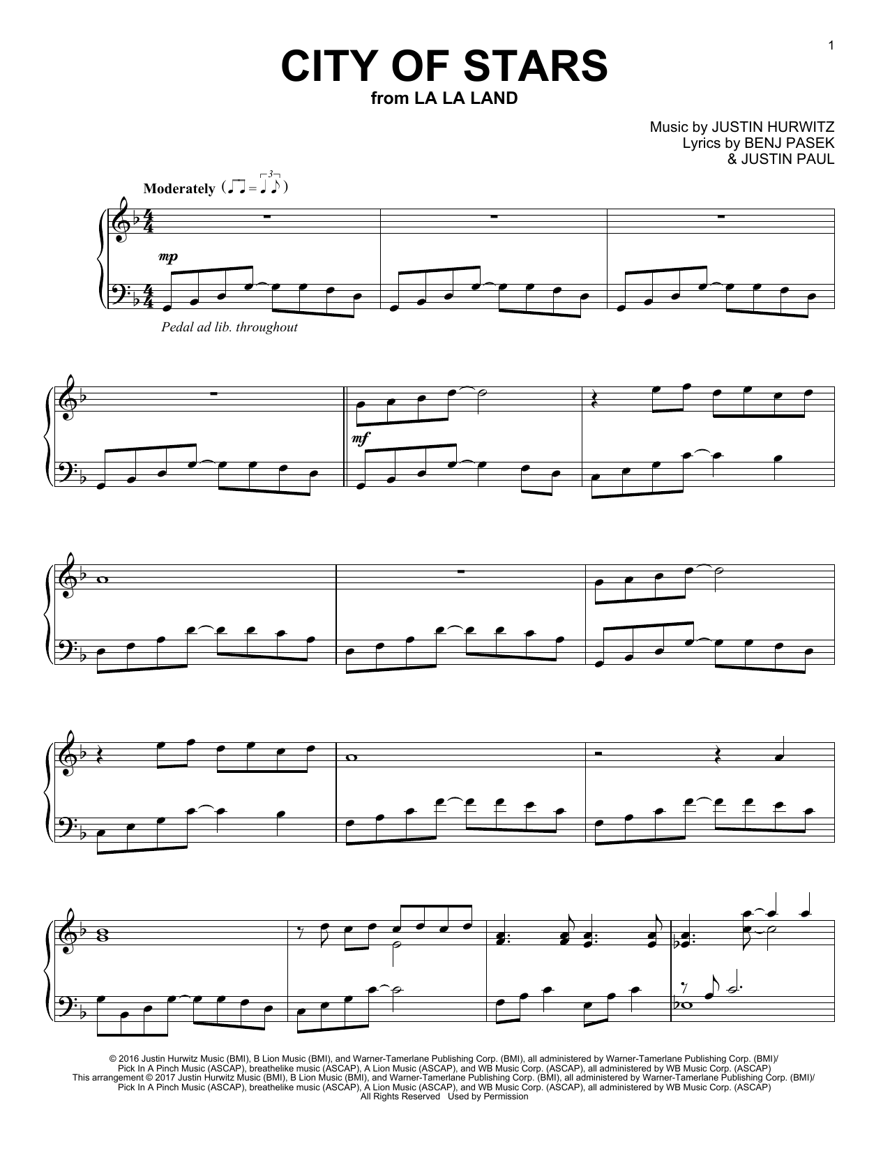 Preview Ryan Gosling & Emma Stone City Of Stars (from La La Land) Film and TV sheet music, notes and chords for Piano, SKU: 188581 sheet music, piano notes, chords, guitar tabs, score, transpose, transcribe, how to play, guide, download, learn, tutorial, progression, song, artist, awards, billboard, mtv, vh1, tour, single, album, release