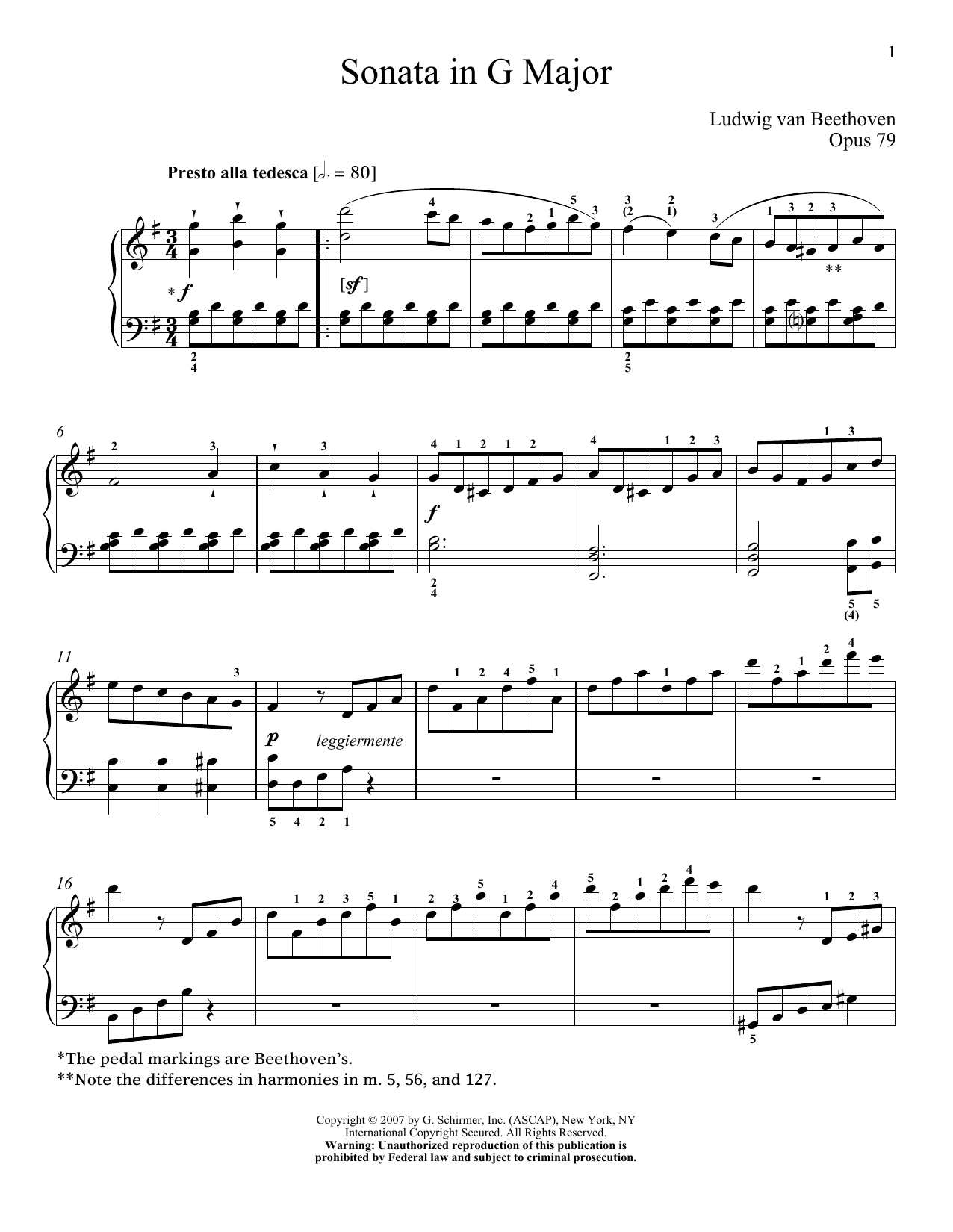 Preview Ludwig van Beethoven Piano Sonata No. 25 In G Major, Op. 79 Classical sheet music, notes and chords for Piano, SKU: 188744 sheet music, piano notes, chords, guitar tabs, score, transpose, transcribe, how to play, guide, download, learn, tutorial, progression, song, artist, awards, billboard, mtv, vh1, tour, single, album, release