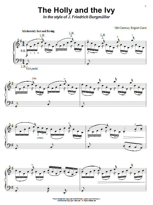 Preview Traditional The Holly And The Ivy Classical sheet music, notes and chords for Piano, SKU: 52020 Download Traditional The Holly And The Ivy sheet music and printable PDF score & Classical music notes