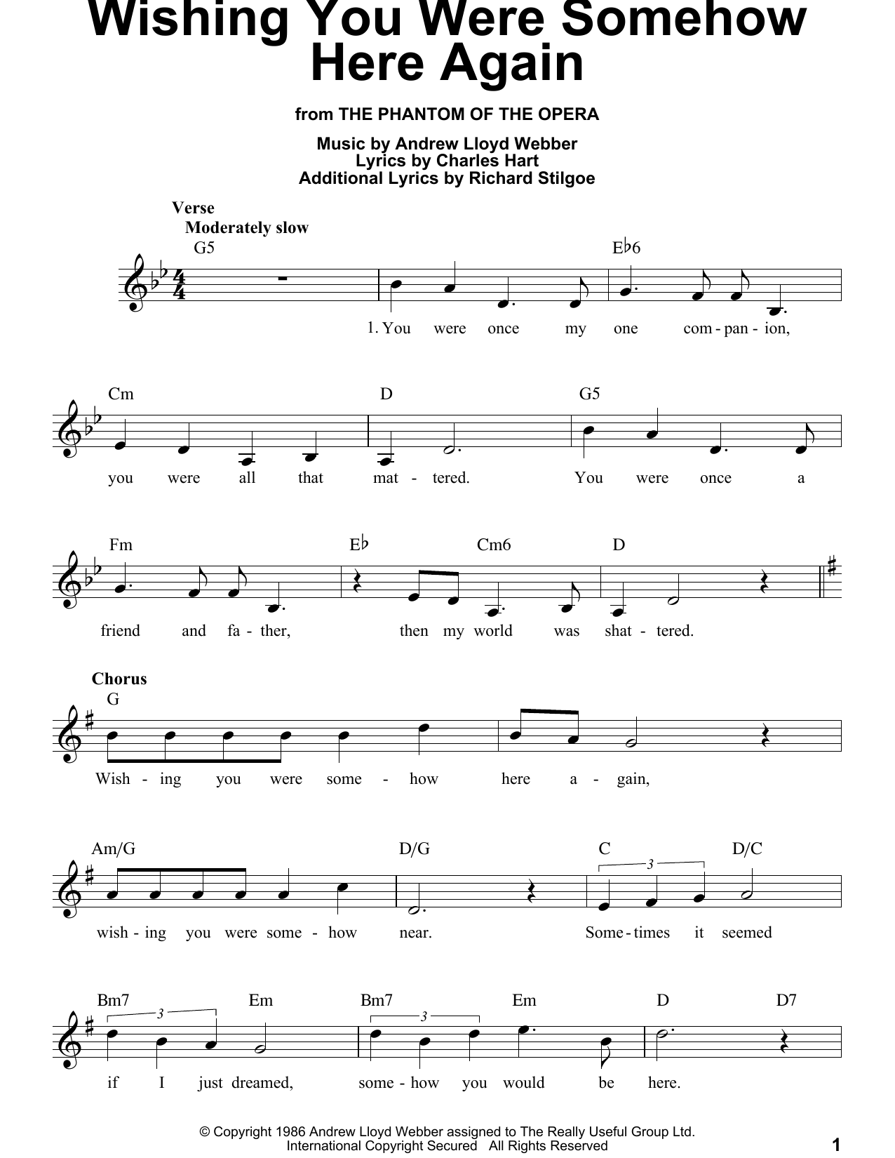 Preview Andrew Lloyd Webber Wishing You Were Somehow Here Again Broadway sheet music, notes and chords for Voice, SKU: 193943 sheet music, piano notes, chords, guitar tabs, score, transpose, transcribe, how to play, guide, download, learn, tutorial, progression, song, artist, awards, billboard, mtv, vh1, tour, single, album, release