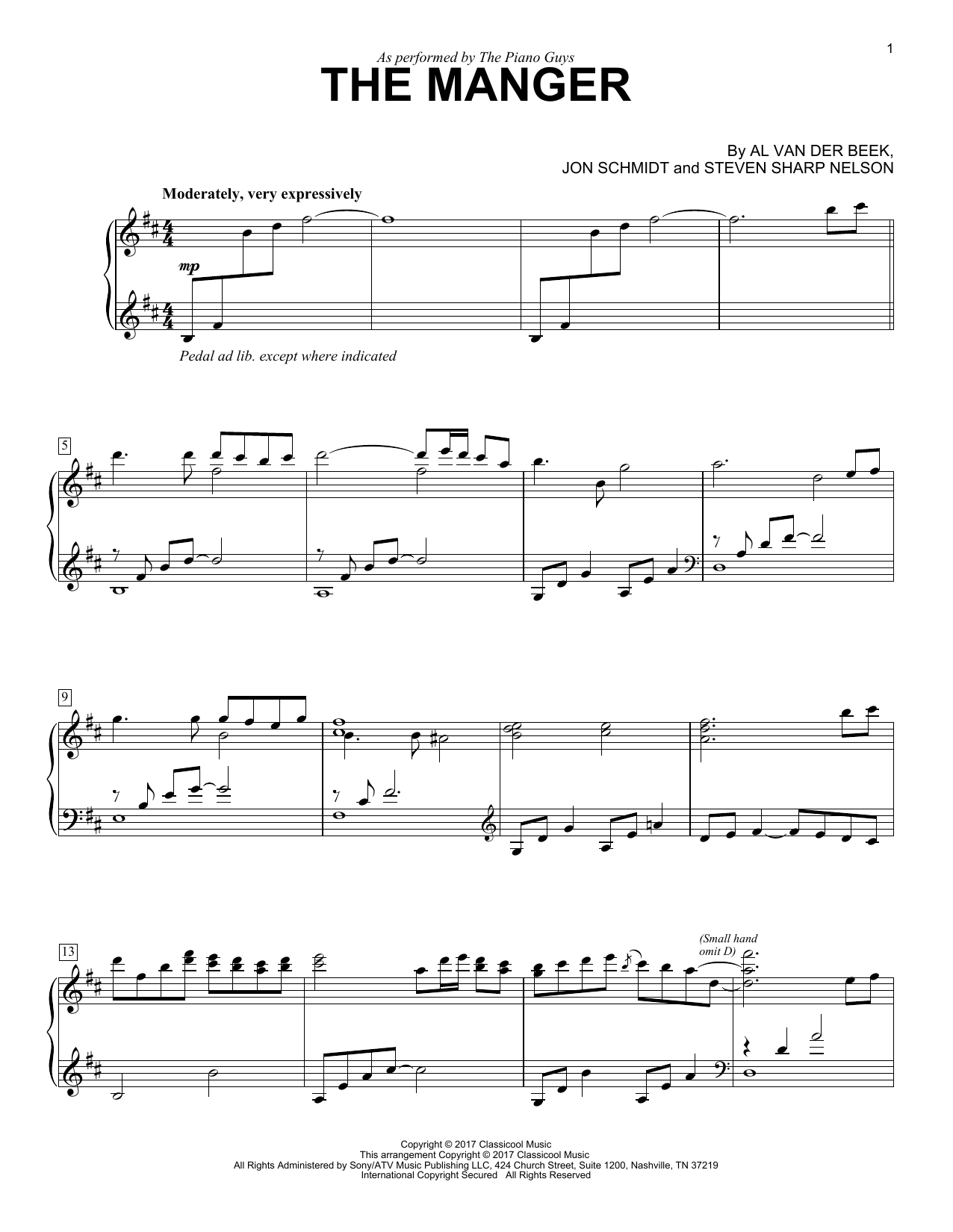 Preview The Piano Guys The Manger Christmas sheet music, notes and chords for Piano, SKU: 195243 sheet music, piano notes, chords, guitar tabs, score, transpose, transcribe, how to play, guide, download, learn, tutorial, progression, song, artist, awards, billboard, mtv, vh1, tour, single, album, release