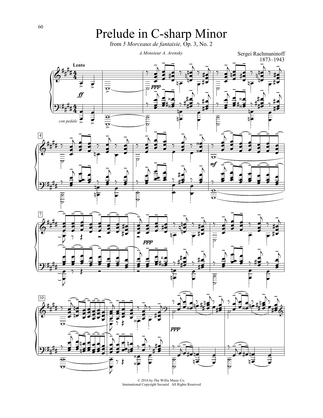 Preview Sergei Rachmaninoff Prelude In C-Sharp Minor Classical sheet music, notes and chords for Educational Piano, SKU: 195339 sheet music, piano notes, chords, guitar tabs, score, transpose, transcribe, how to play, guide, download, learn, tutorial, progression, song, artist, awards, billboard, mtv, vh1, tour, single, album, release