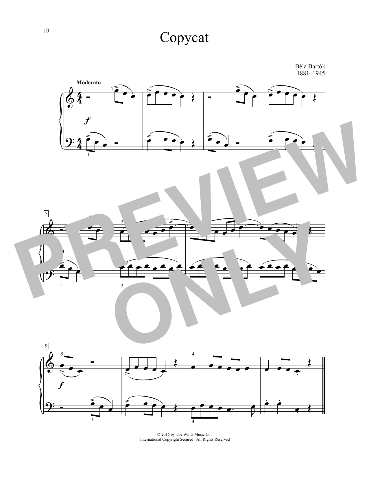 Preview Bela Bartok Copycat Classical sheet music, notes and chords for Educational Piano, SKU: 195417 sheet music, piano notes, chords, guitar tabs, score, transpose, transcribe, how to play, guide, download, learn, tutorial, progression, song, artist, awards, billboard, mtv, vh1, tour, single, album, release