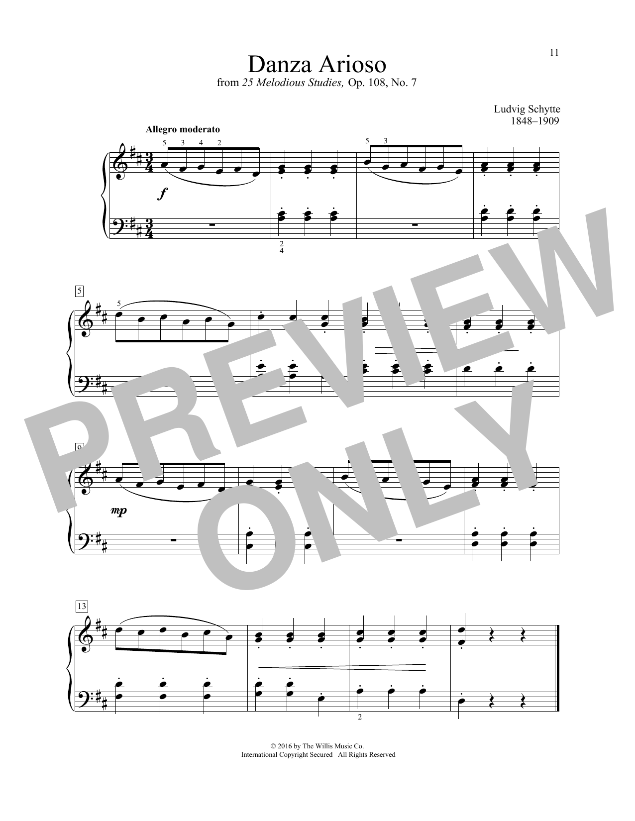 Preview Ludvig Schytte Danza Arioso Classical sheet music, notes and chords for Educational Piano, SKU: 195421 sheet music, piano notes, chords, guitar tabs, score, transpose, transcribe, how to play, guide, download, learn, tutorial, progression, song, artist, awards, billboard, mtv, vh1, tour, single, album, release