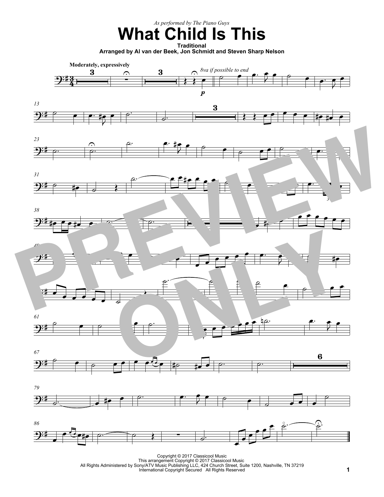 Preview The Piano Guys What Child Is This Christmas sheet music, notes and chords for Cello, SKU: 196239 sheet music, piano notes, chords, guitar tabs, score, transpose, transcribe, how to play, guide, download, learn, tutorial, progression, song, artist, awards, billboard, mtv, vh1, tour, single, album, release