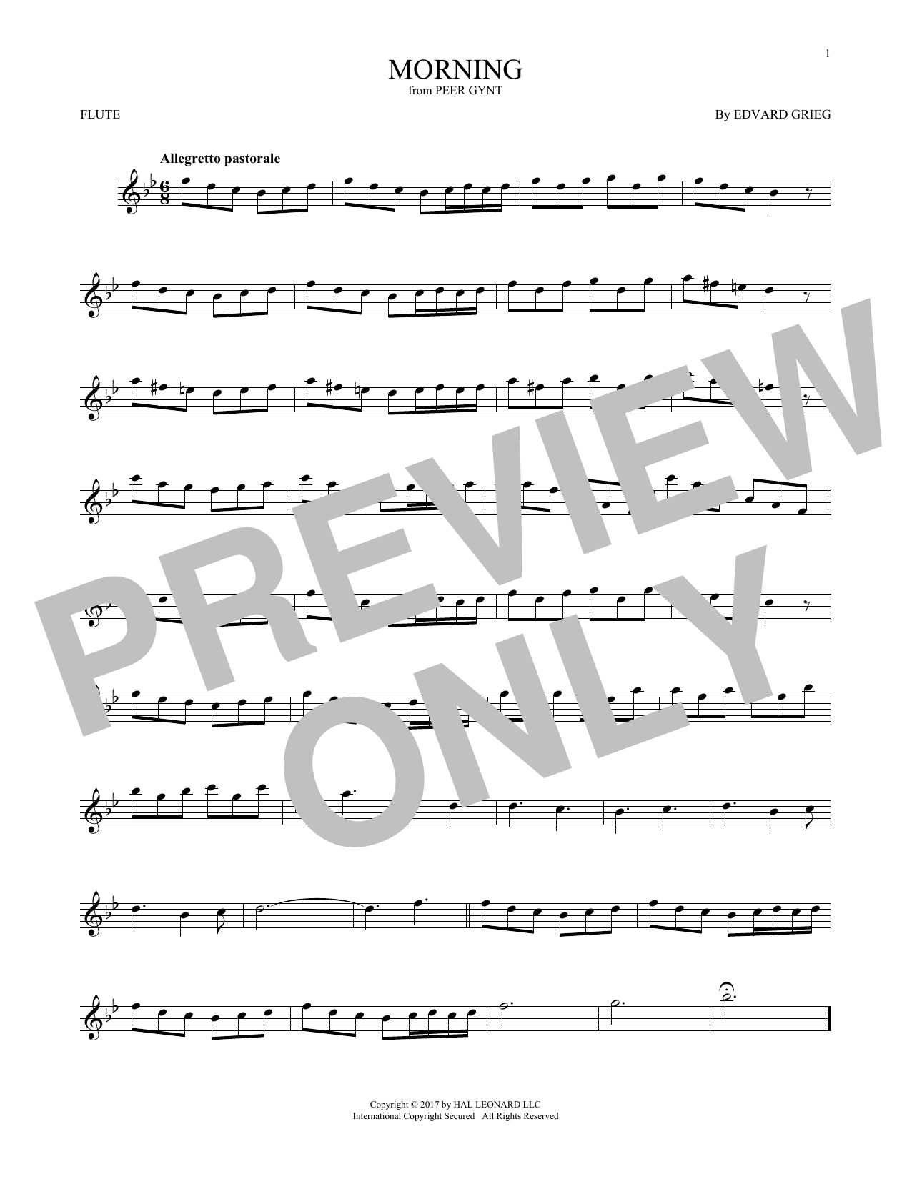Preview Edvard Grieg Morning Classical sheet music, notes and chords for Flute, SKU: 196482 sheet music, piano notes, chords, guitar tabs, score, transpose, transcribe, how to play, guide, download, learn, tutorial, progression, song, artist, awards, billboard, mtv, vh1, tour, single, album, release