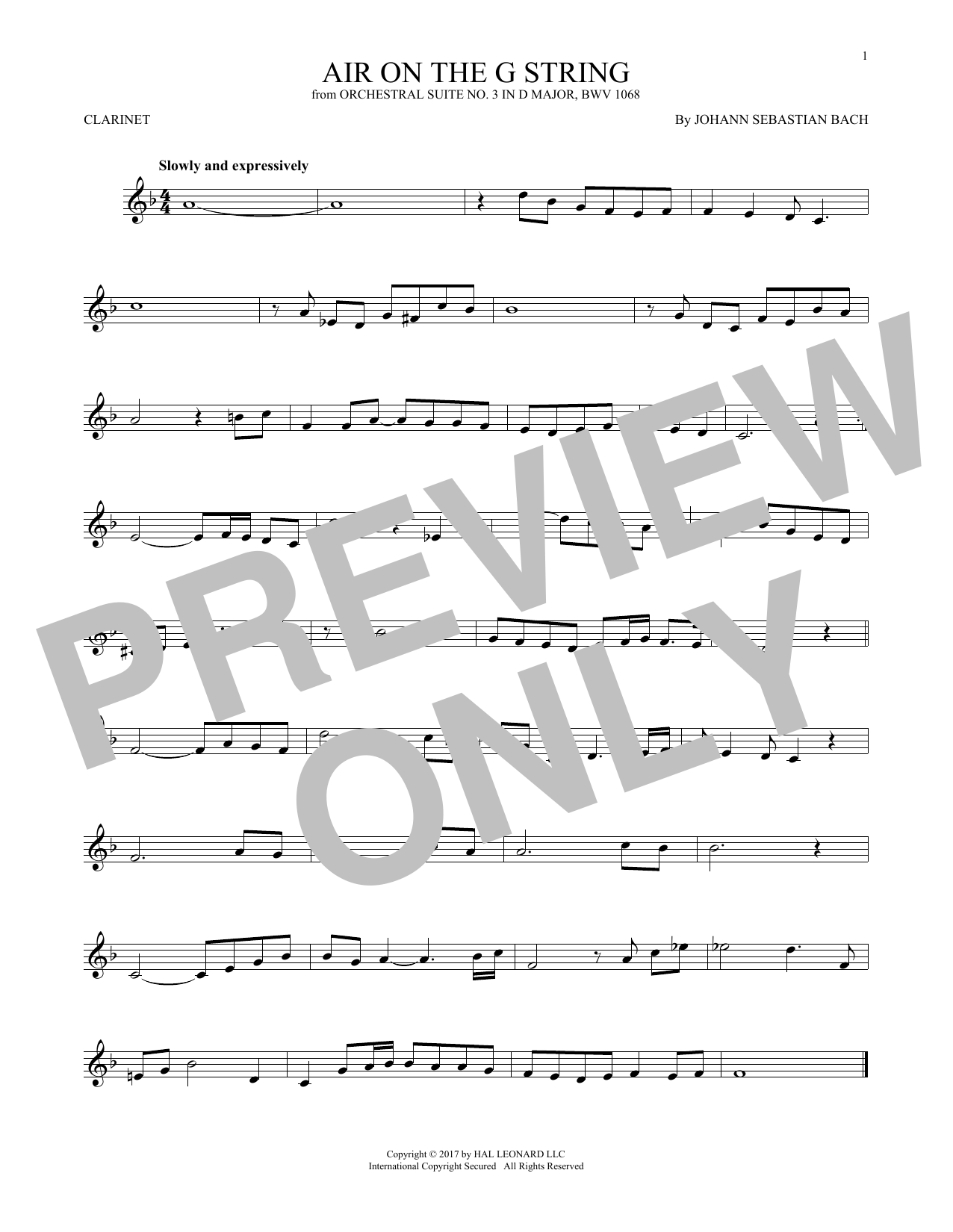 Preview Johann Sebastian Bach Air (Air On The G String) Classical sheet music, notes and chords for Clarinet, SKU: 196488 sheet music, piano notes, chords, guitar tabs, score, transpose, transcribe, how to play, guide, download, learn, tutorial, progression, song, artist, awards, billboard, mtv, vh1, tour, single, album, release