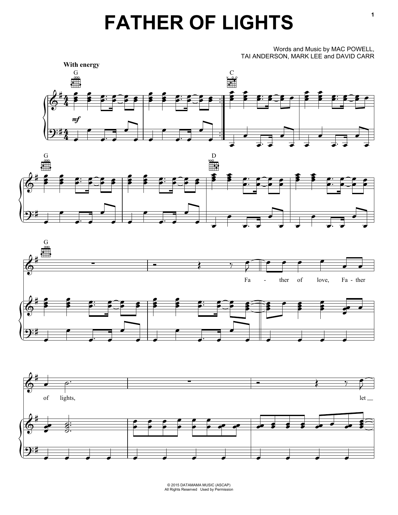 Preview Third Day Father Of Lights Pop sheet music, notes and chords for Piano, Vocal & Guitar (Right-Hand Melody), SKU: 196582 sheet music, piano notes, chords, guitar tabs, score, transpose, transcribe, how to play, guide, download, learn, tutorial, progression, song, artist, awards, billboard, mtv, vh1, tour, single, album, release