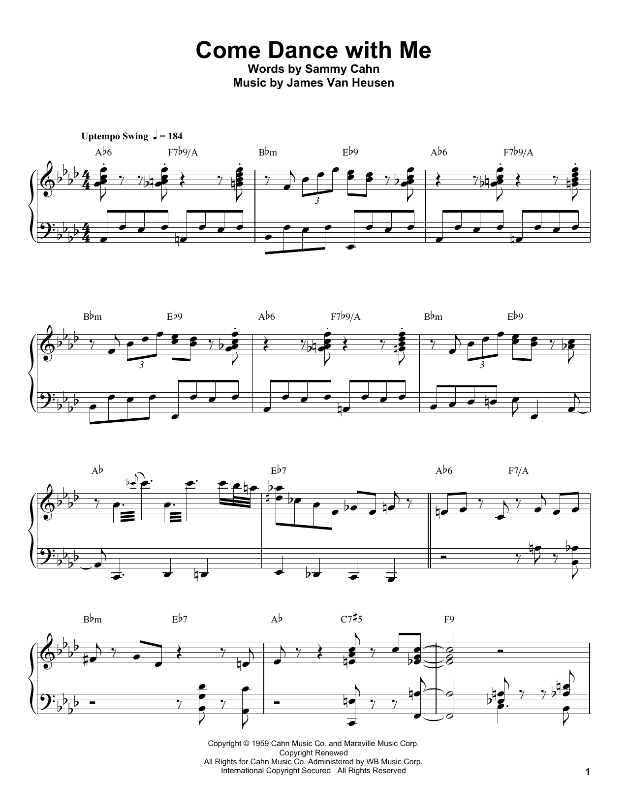 Preview Oscar Peterson Come Dance With Me Jazz sheet music, notes and chords for Piano Transcription, SKU: 196643 sheet music, piano notes, chords, guitar tabs, score, transpose, transcribe, how to play, guide, download, learn, tutorial, progression, song, artist, awards, billboard, mtv, vh1, tour, single, album, release