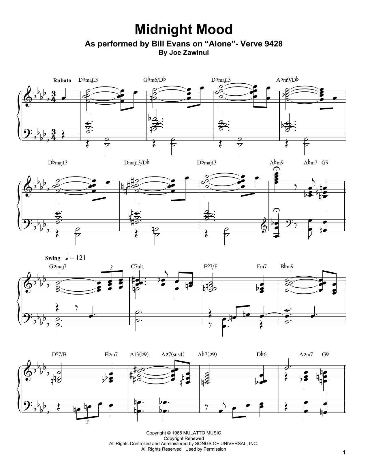 Preview Bill Evans Midnight Mood Jazz sheet music, notes and chords for Piano Transcription, SKU: 196647 sheet music, piano notes, chords, guitar tabs, score, transpose, transcribe, how to play, guide, download, learn, tutorial, progression, song, artist, awards, billboard, mtv, vh1, tour, single, album, release