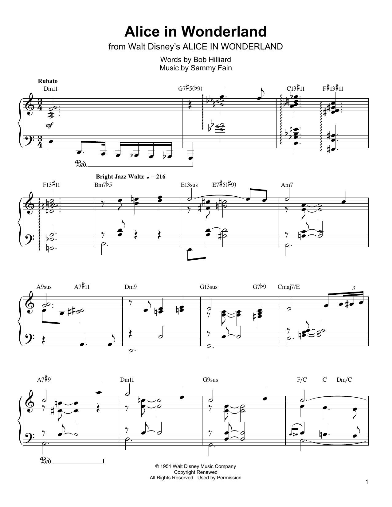 Preview Oscar Peterson Alice In Wonderland Folk sheet music, notes and chords for Piano Transcription, SKU: 196655 sheet music, piano notes, chords, guitar tabs, score, transpose, transcribe, how to play, guide, download, learn, tutorial, progression, song, artist, awards, billboard, mtv, vh1, tour, single, album, release