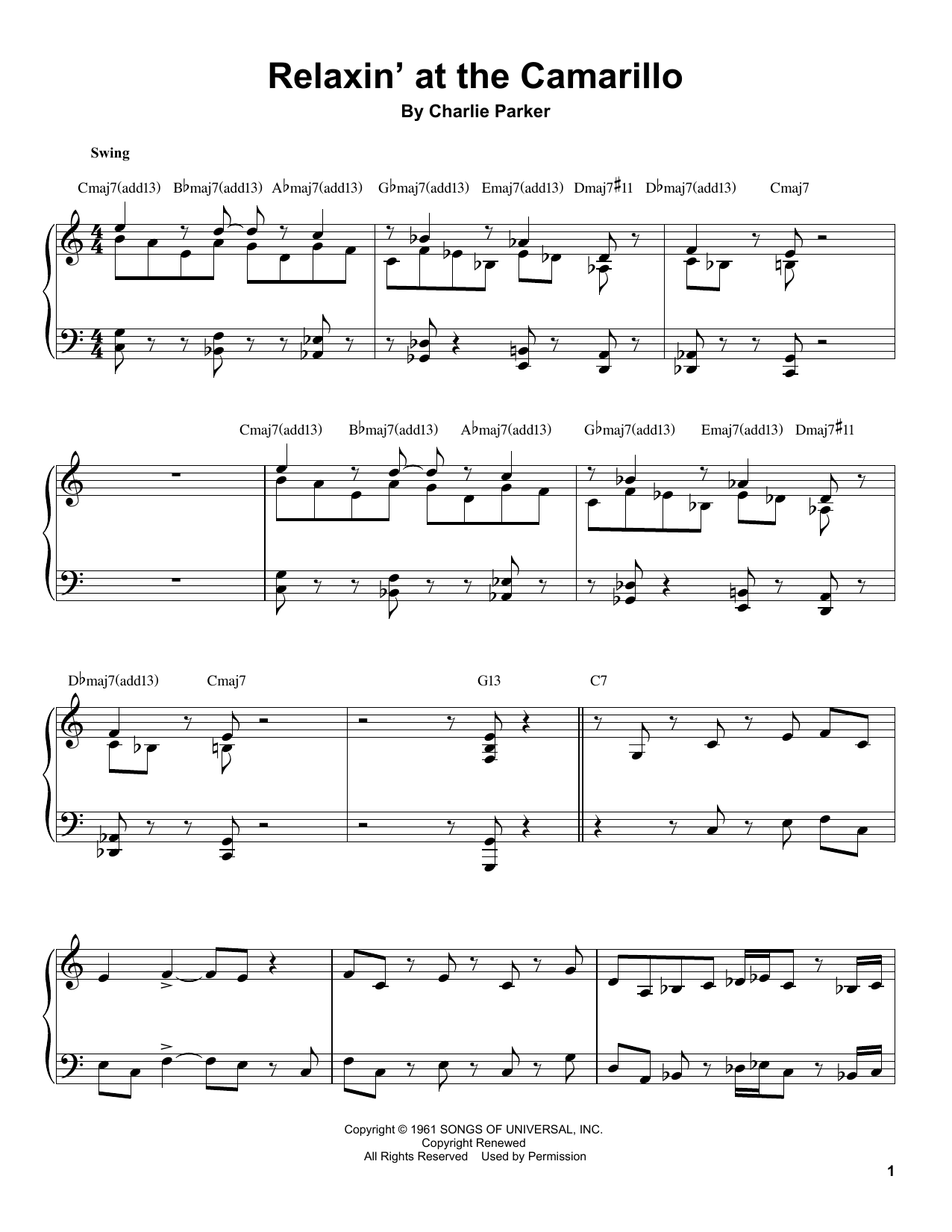 Preview Tommy Flanagan Relaxin' At The Camarillo Jazz sheet music, notes and chords for Piano Transcription, SKU: 196689 sheet music, piano notes, chords, guitar tabs, score, transpose, transcribe, how to play, guide, download, learn, tutorial, progression, song, artist, awards, billboard, mtv, vh1, tour, single, album, release
