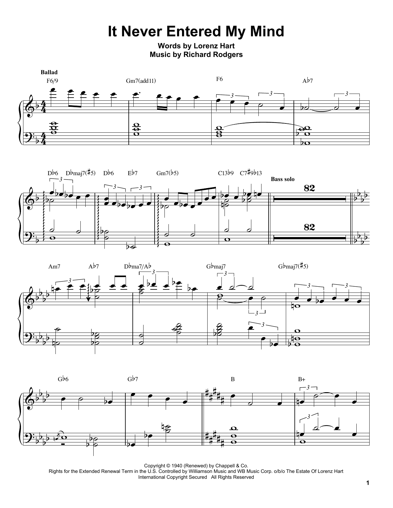 Preview Tommy Flanagan It Never Entered My Mind Jazz sheet music, notes and chords for Piano Transcription, SKU: 196696 sheet music, piano notes, chords, guitar tabs, score, transpose, transcribe, how to play, guide, download, learn, tutorial, progression, song, artist, awards, billboard, mtv, vh1, tour, single, album, release