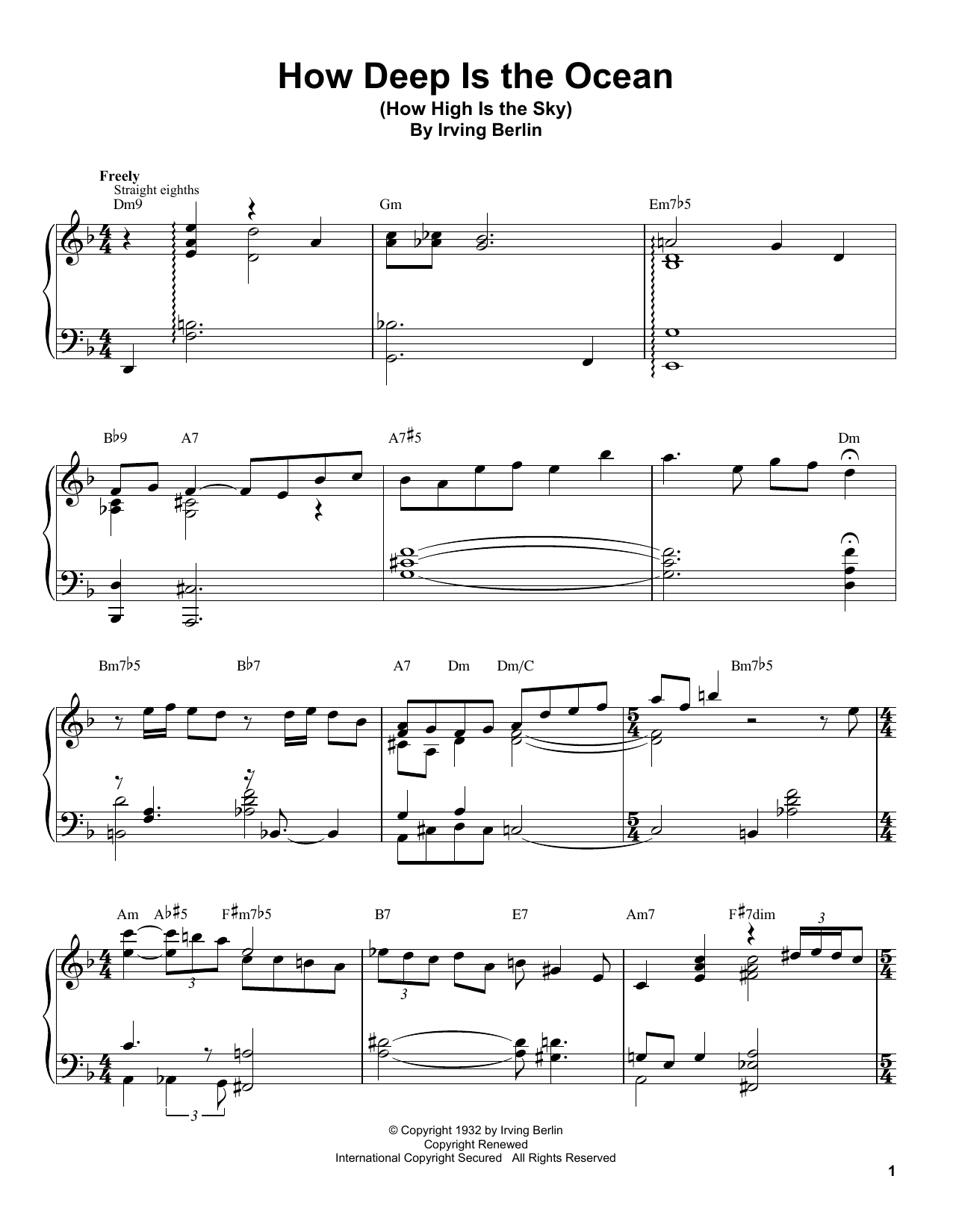 Preview Tommy Flanagan How Deep Is The Ocean (How High Is The Sky) Jazz sheet music, notes and chords for Piano Transcription, SKU: 196699 sheet music, piano notes, chords, guitar tabs, score, transpose, transcribe, how to play, guide, download, learn, tutorial, progression, song, artist, awards, billboard, mtv, vh1, tour, single, album, release