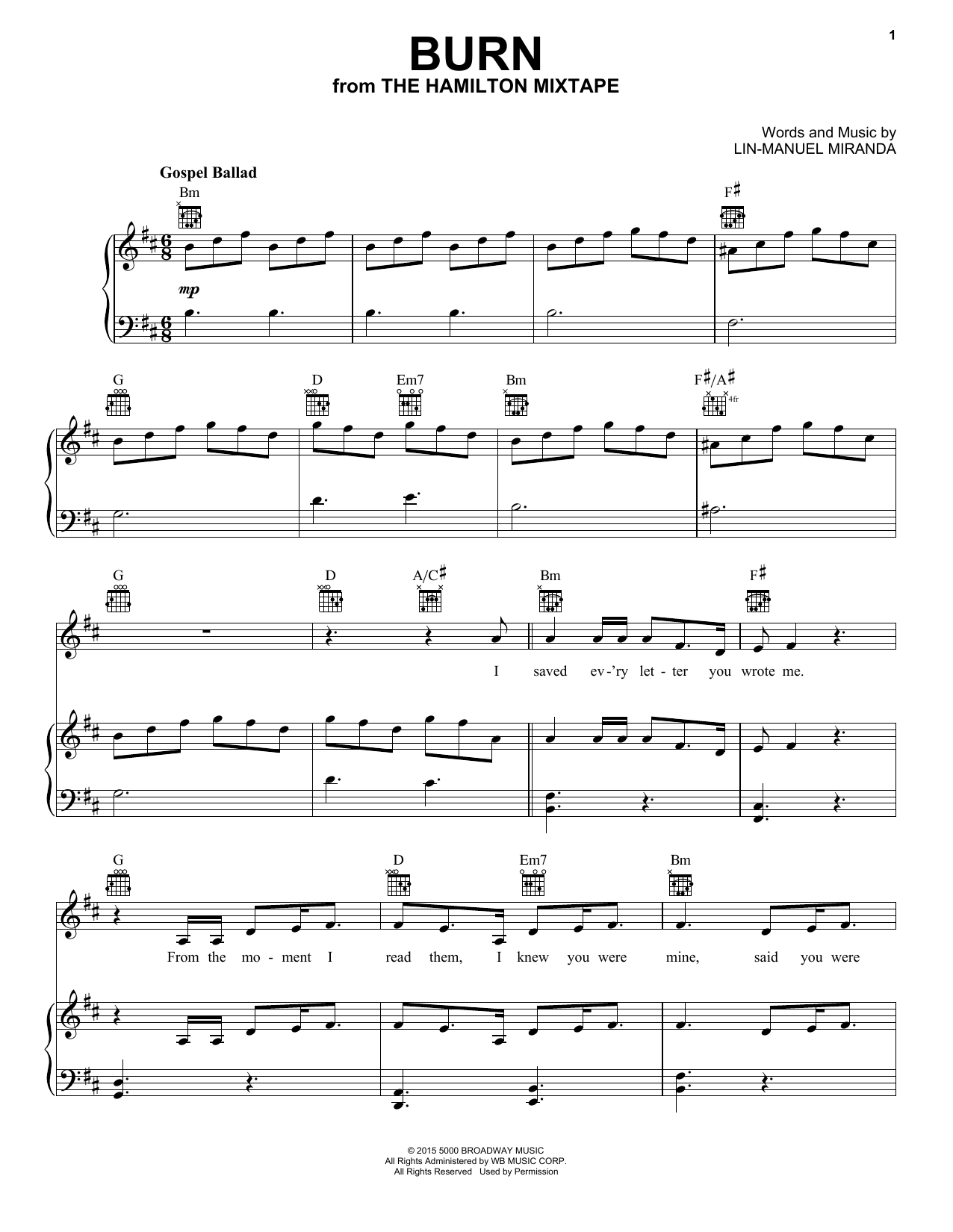 Preview Andra Day Burn Broadway sheet music, notes and chords for Piano, Vocal & Guitar (Right-Hand Melody), SKU: 196915 sheet music, piano notes, chords, guitar tabs, score, transpose, transcribe, how to play, guide, download, learn, tutorial, progression, song, artist, awards, billboard, mtv, vh1, tour, single, album, release