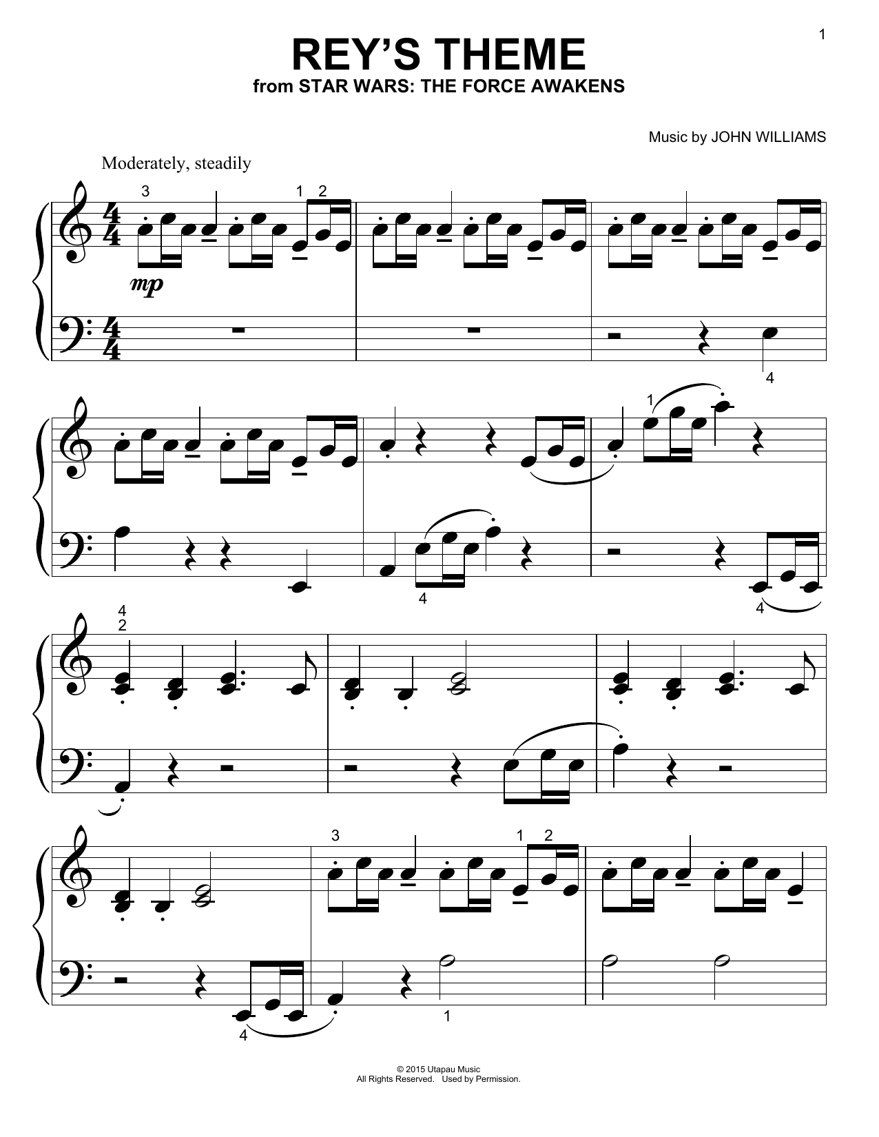 Preview John Williams Rey's Theme Classical sheet music, notes and chords for Piano (Big Notes), SKU: 196995 sheet music, piano notes, chords, guitar tabs, score, transpose, transcribe, how to play, guide, download, learn, tutorial, progression, song, artist, awards, billboard, mtv, vh1, tour, single, album, release